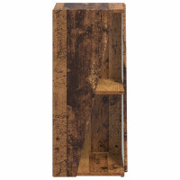 Produktbild för Sidobrett Gammalt trä 33 x 32 x 70,5 cm Konstruerat trä