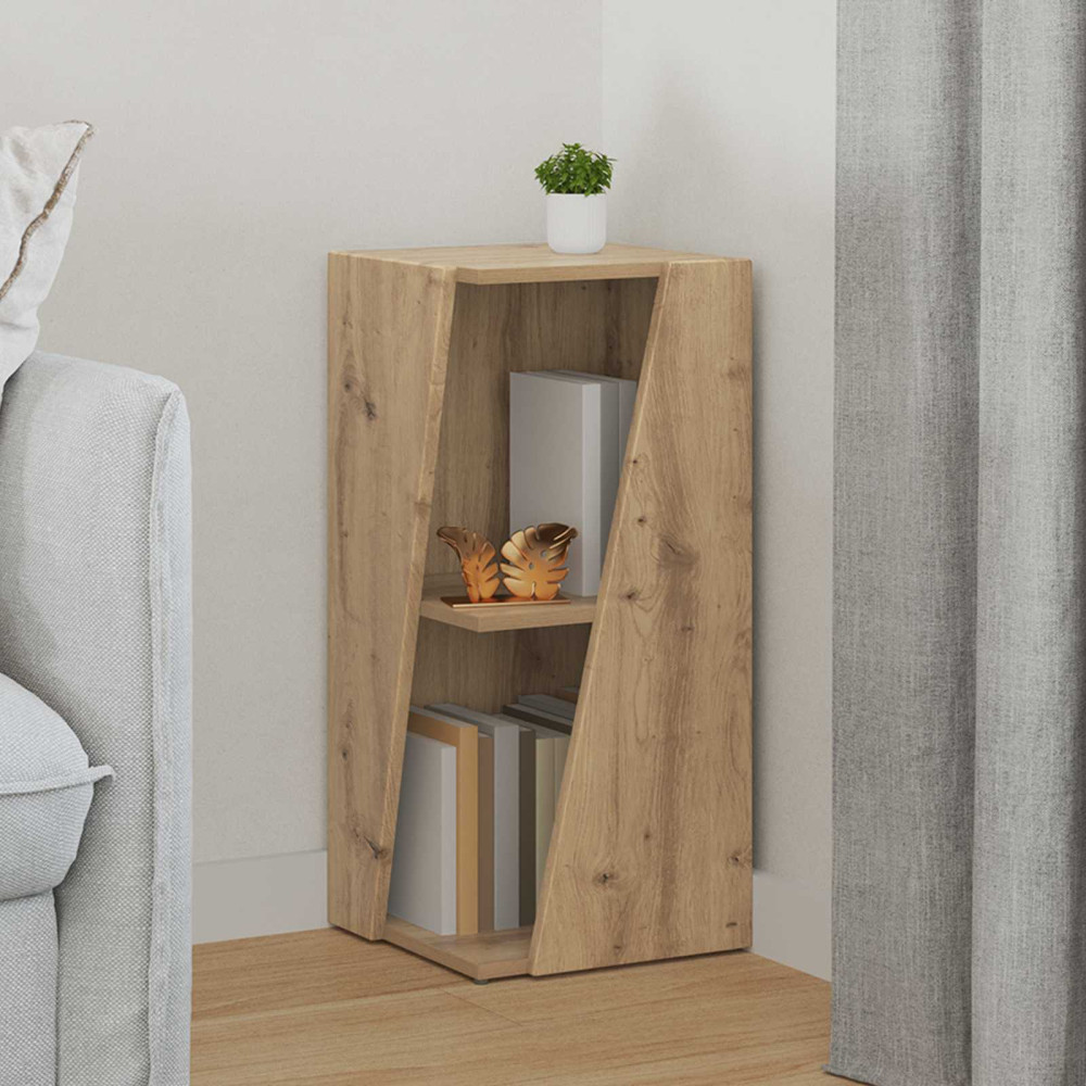 Produktbild för Sidobrett Artisan Ek 33 x 32 x 70,5 cm Konstruerat trä