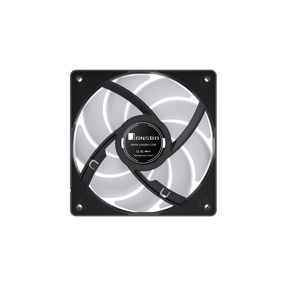 Produktbild för Jonsbo CR-1000 EVO ARGB Black, Fan, 12 cm, 600 RPM, 1500 RPM...