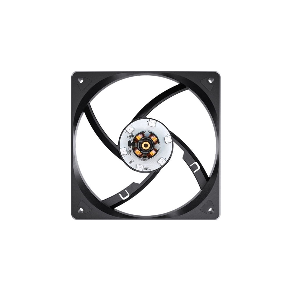 Produktbild för Jonsbo CR-1000 EVO ARGB Black, Fan, 12 cm, 600 RPM, 1500 RPM...