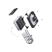 Produktbild för Jonsbo CR-1000 EVO ARGB Black, Fan, 12 cm, 600 RPM, 1500 RPM...