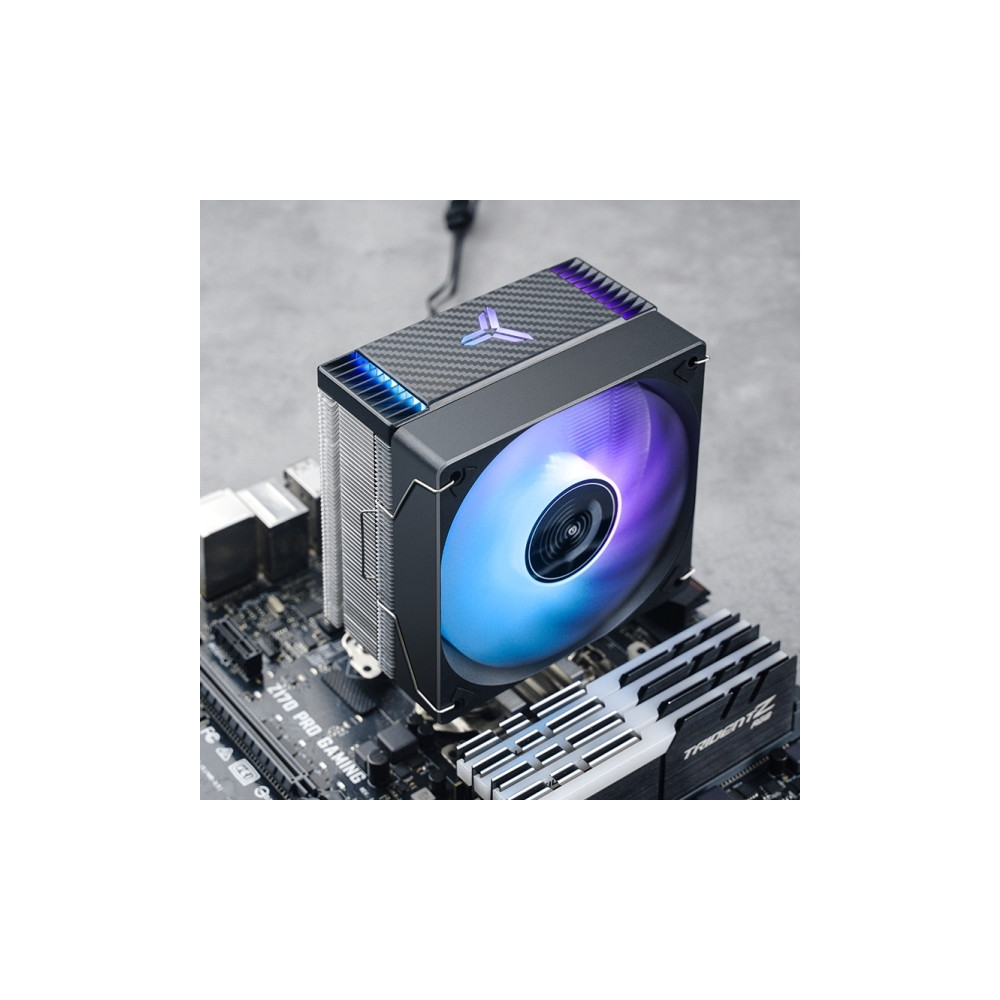 Produktbild för Jonsbo CR-1000 EVO ARGB Black, Fan, 12 cm, 600 RPM, 1500 RPM...
