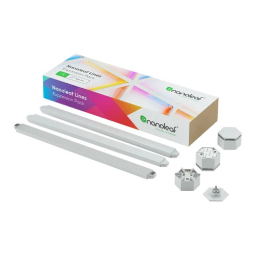 Nanoleaf Nanoleaf Lines 60 Degrees Expansion Pack - trådlös belysningsuppsättning - LED x 3 - 2 W - RGBW-lampa - 1200-6500 K - slinga