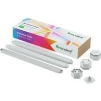 Produktbild för Nanoleaf Lines 60 Degrees Expansion Pack - trådlös belysningsuppsättning - LED x 3 - 2 W - RGBW-lampa - 1200-6500 K - slinga