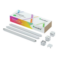 Produktbild för Nanoleaf Lines 60 Degrees Expansion Pack - trådlös belysningsuppsättning - LED x 3 - 2 W - RGBW-lampa - 1200-6500 K - slinga