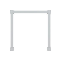 Produktbild för Nanoleaf Lines 60 Degrees Expansion Pack - trådlös belysningsuppsättning - LED x 3 - 2 W - RGBW-lampa - 1200-6500 K - slinga