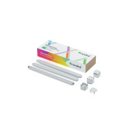 Produktbild för Nanoleaf Lines 60 Degrees Expansion Pack - trådlös belysningsuppsättning - LED x 3 - 2 W - RGBW-lampa - 1200-6500 K - slinga