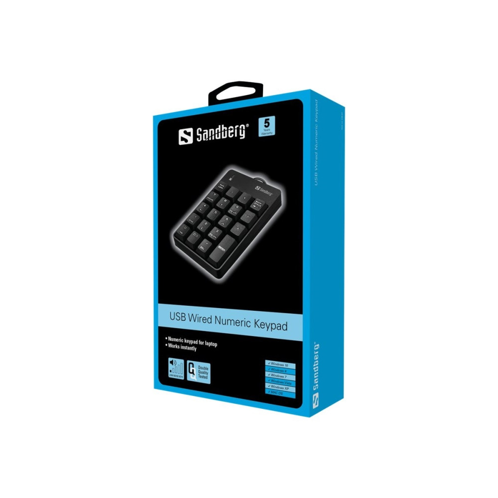 Produktbild för Sandberg USB Wired Numeric Keypad - tangentsats Inmatningsenhet