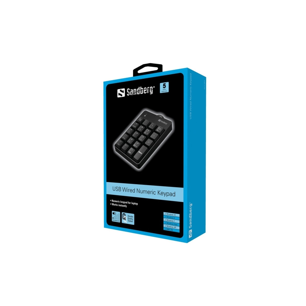 Produktbild för Sandberg USB Wired Numeric Keypad - tangentsats Inmatningsenhet