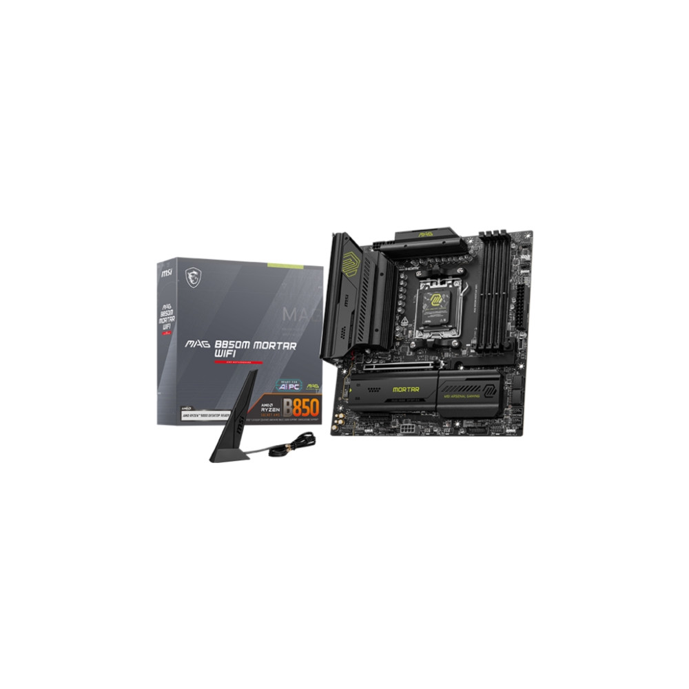 Produktbild för MSI B850M GAMING PLUS WIFI - moderkort - micro ATX - Socket AM5 - AMD B850