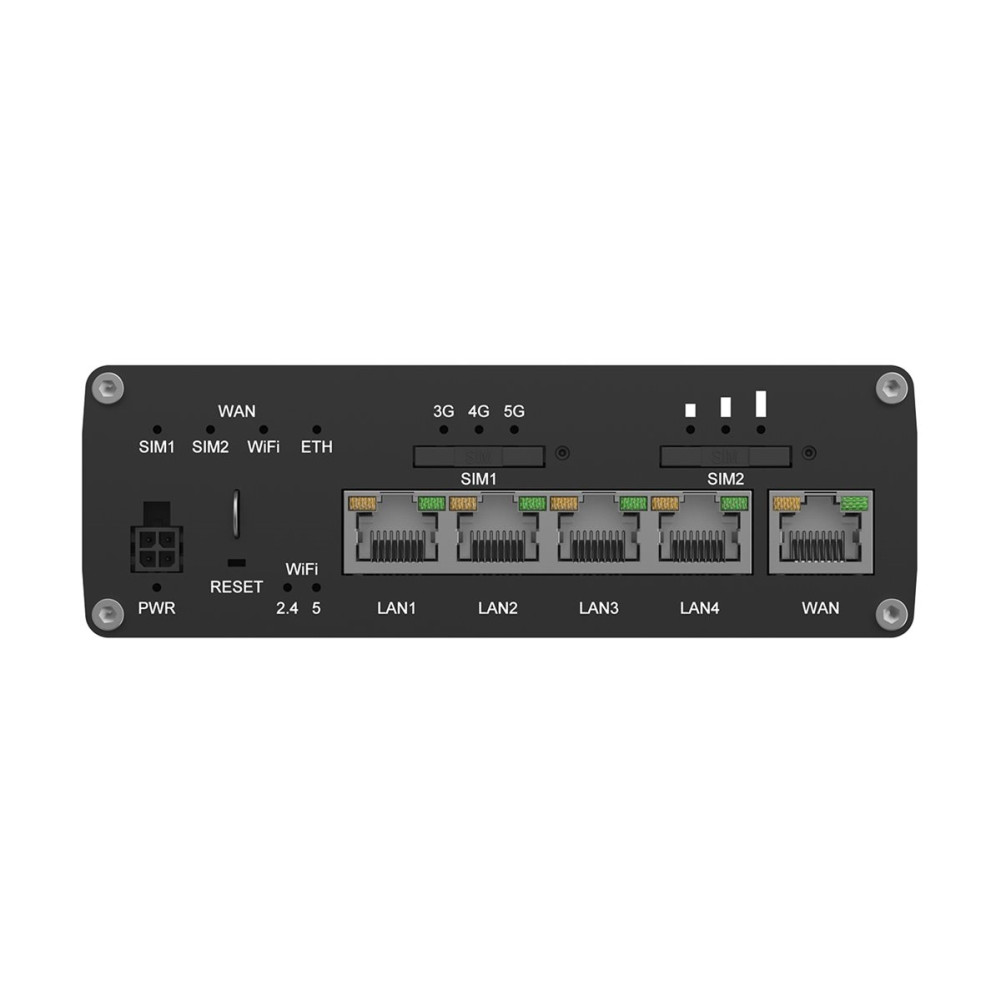 Produktbild för Teltonika RUTC50 - trådlös router - WWAN - Wi-Fi 6 - 3G, 4G, 5G - DIN-skenmonterbar, väggmonterbar, bordsmonterbar