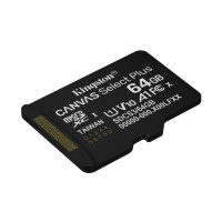 Produktbild för Kingston Canvas Select Plus - flash-minneskort - 64 GB - mikroSDXC UHS-I