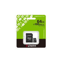 Produktbild för Kingston Canvas Select Plus - flash-minneskort - 64 GB - mikroSDXC UHS-I