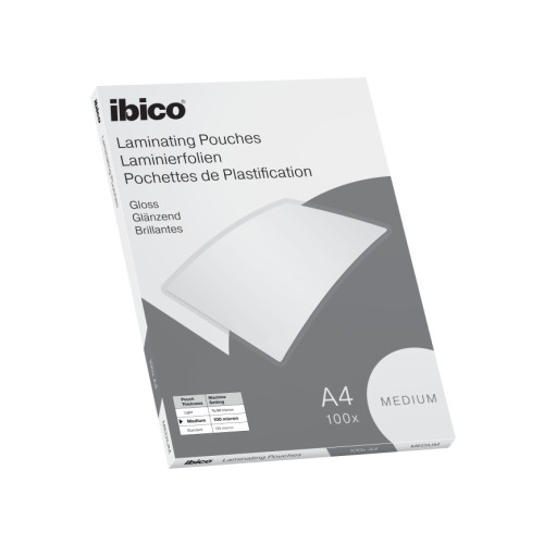 Ibico Ibico Basics Medium A4 lamineringsskivor, kristallklara