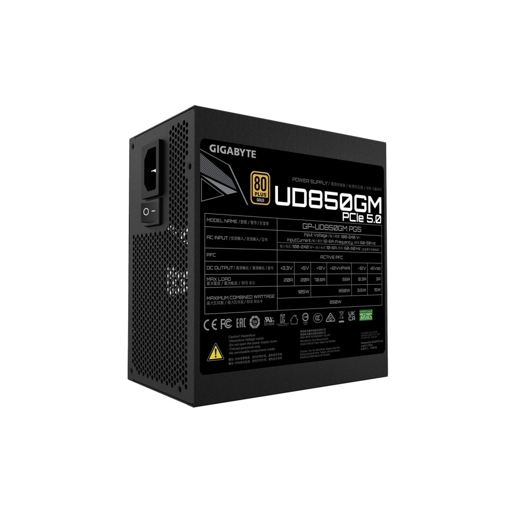 Produktbild för Gigabyte UD850GM PG5 - nätaggregat - 850 watt