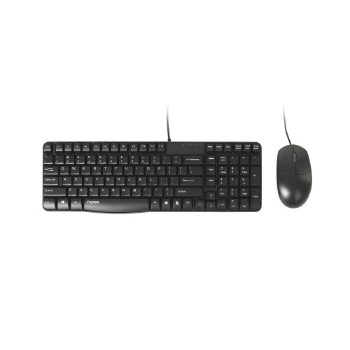 RAPOO Keyboard/Mice Set NX1820 Wired USB Black