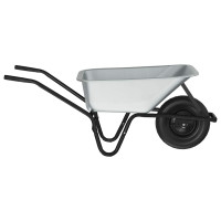 Produktbild för Vagn Silver och svart 141 x 60 x 57 cm Stål