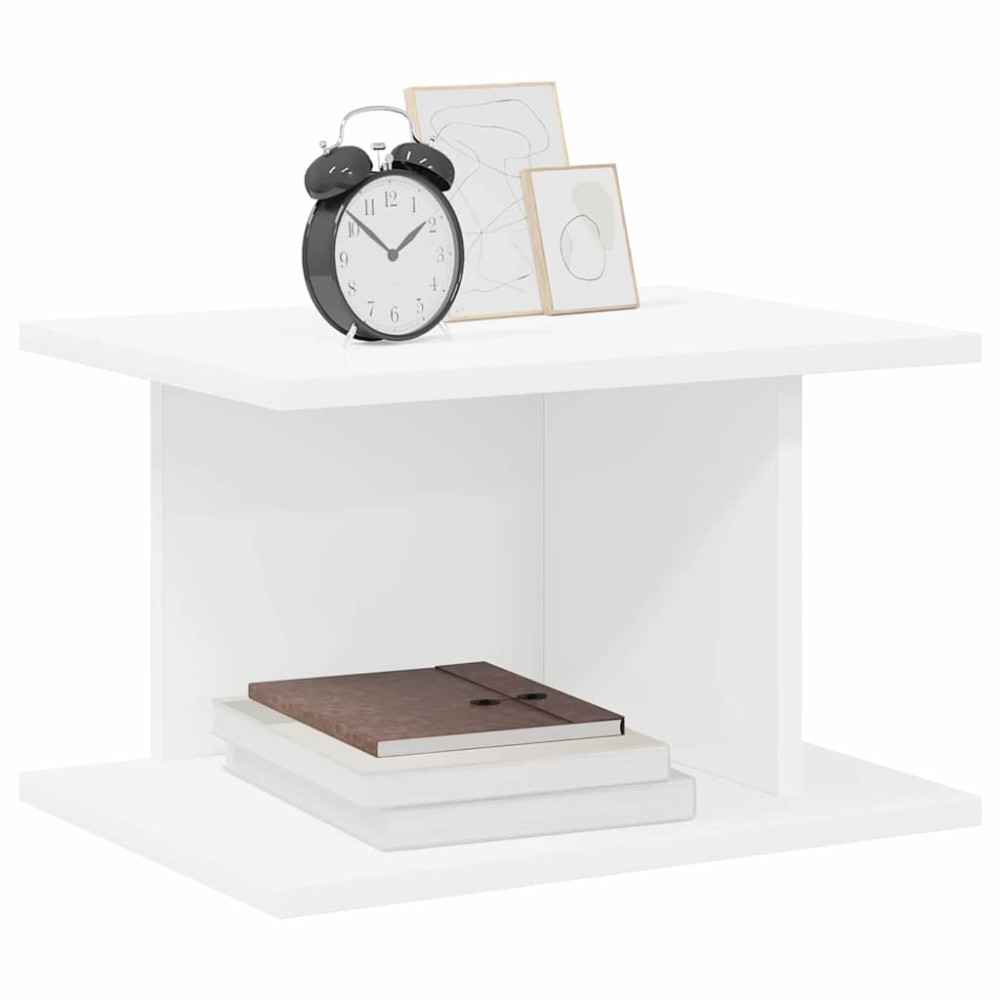 Produktbild för Sängbord Vit 40 x 30 x 25 cm Konstruerat trä