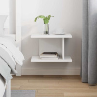 Produktbild för Sängbord Vit 40 x 30 x 25 cm Konstruerat trä