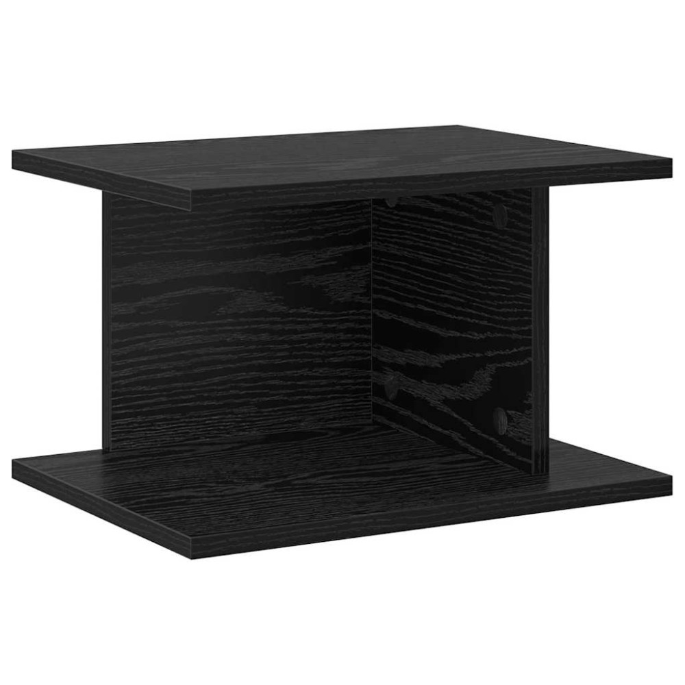 Produktbild för Sängbord Svart Ek 40 x 30 x 25 cm Konstruerat trä
