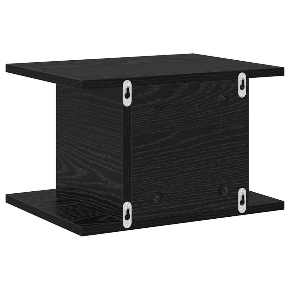 Produktbild för Sängbord 2 pcs Svart Ek 40 x 30 x 25 cm Konstruerat trä