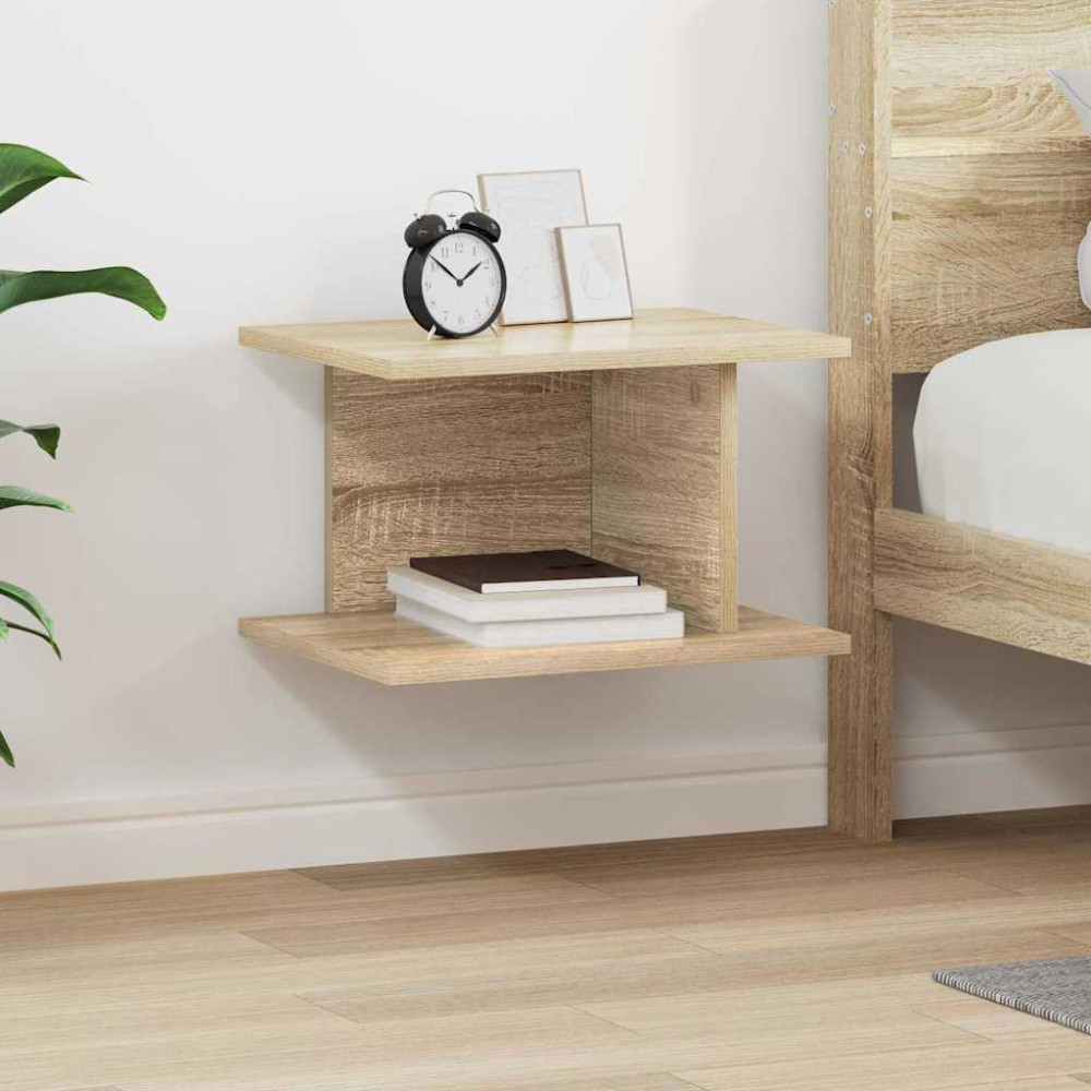 Produktbild för Sängbord Sonoma-ek 40 x 30 x 25 cm Konstruerat trä