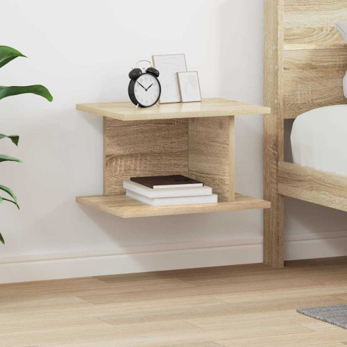 vidaXL Sängbord Sonoma-ek 40 x 30 x 25 cm Konstruerat trä
