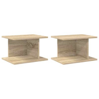 Produktbild för Sängbord 2 pcs Sonoma-ek 40 x 30 x 25 cm Konstruerat trä