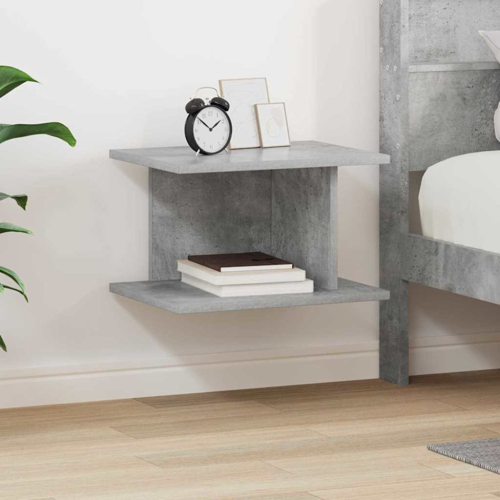 Produktbild för Sängbord Betonggrå 40 x 30 x 25 cm Konstruerat trä