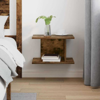 Produktbild för Sängbord Rökt ek 40 x 30 x 25 cm Konstruerat trä