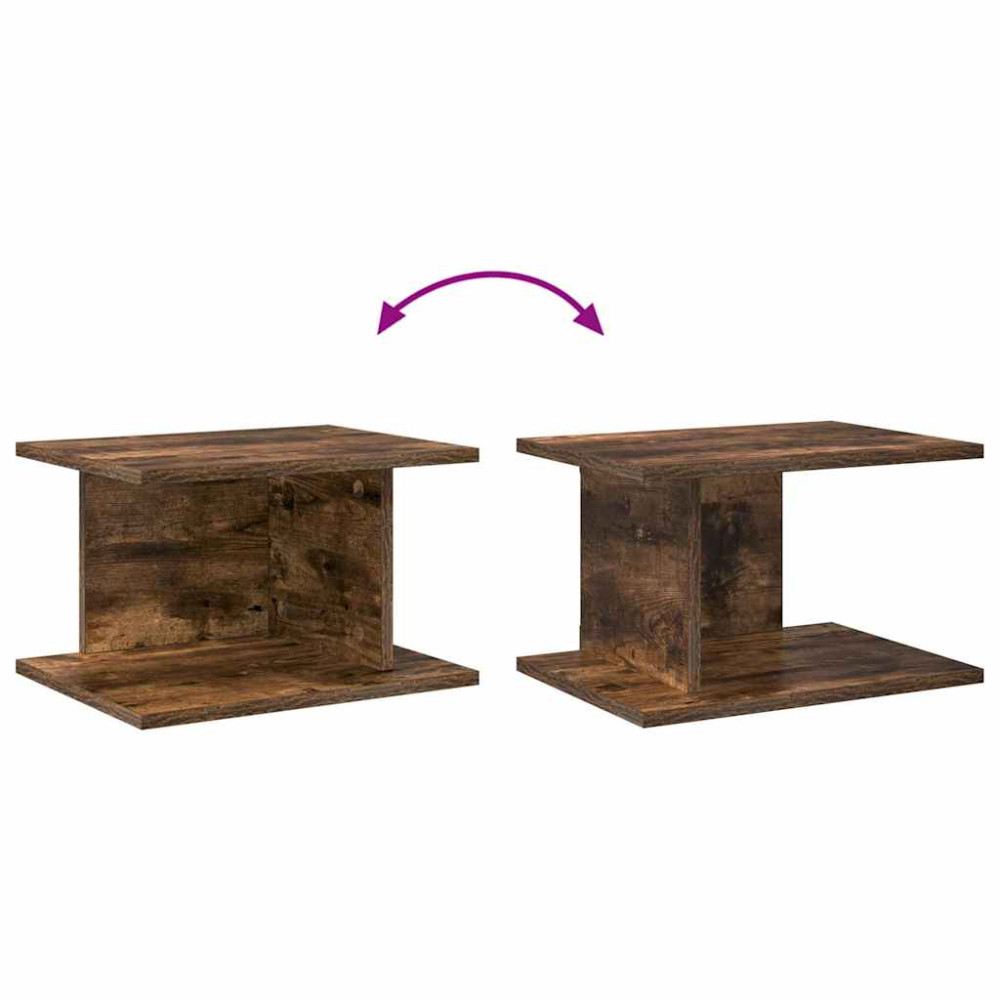 Produktbild för Sängbord 2 pcs Rökt ek 40 x 30 x 25 cm Konstruerat trä