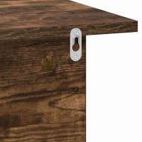 Produktbild för Sängbord 2 pcs Rökt ek 40 x 30 x 25 cm Konstruerat trä