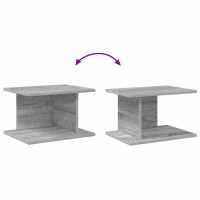 Produktbild för Sängbord 2 pcs Grå Sonoma 40 x 30 x 25 cm Konstruerat trä