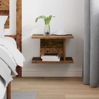 Produktbild för Sängbord Gammalt trä 40 x 30 x 25 cm Konstruerat trä
