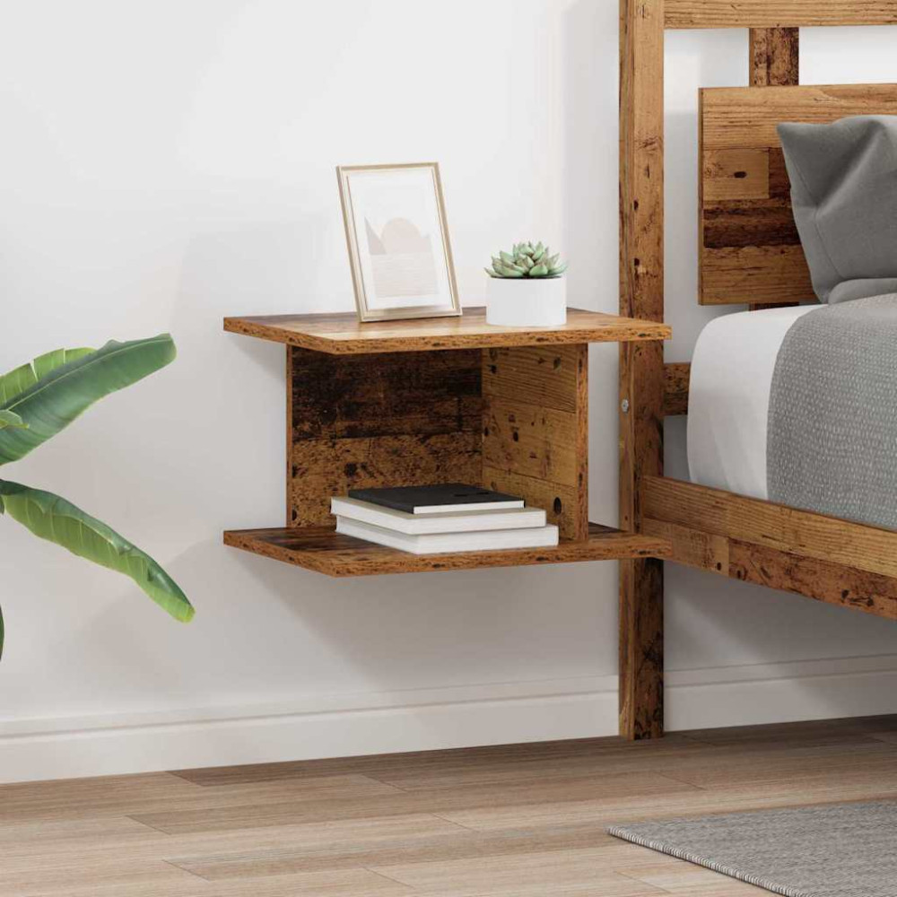 Produktbild för Sängbord 2 pcs Gammalt trä 40 x 30 x 25 cm Konstruerat trä