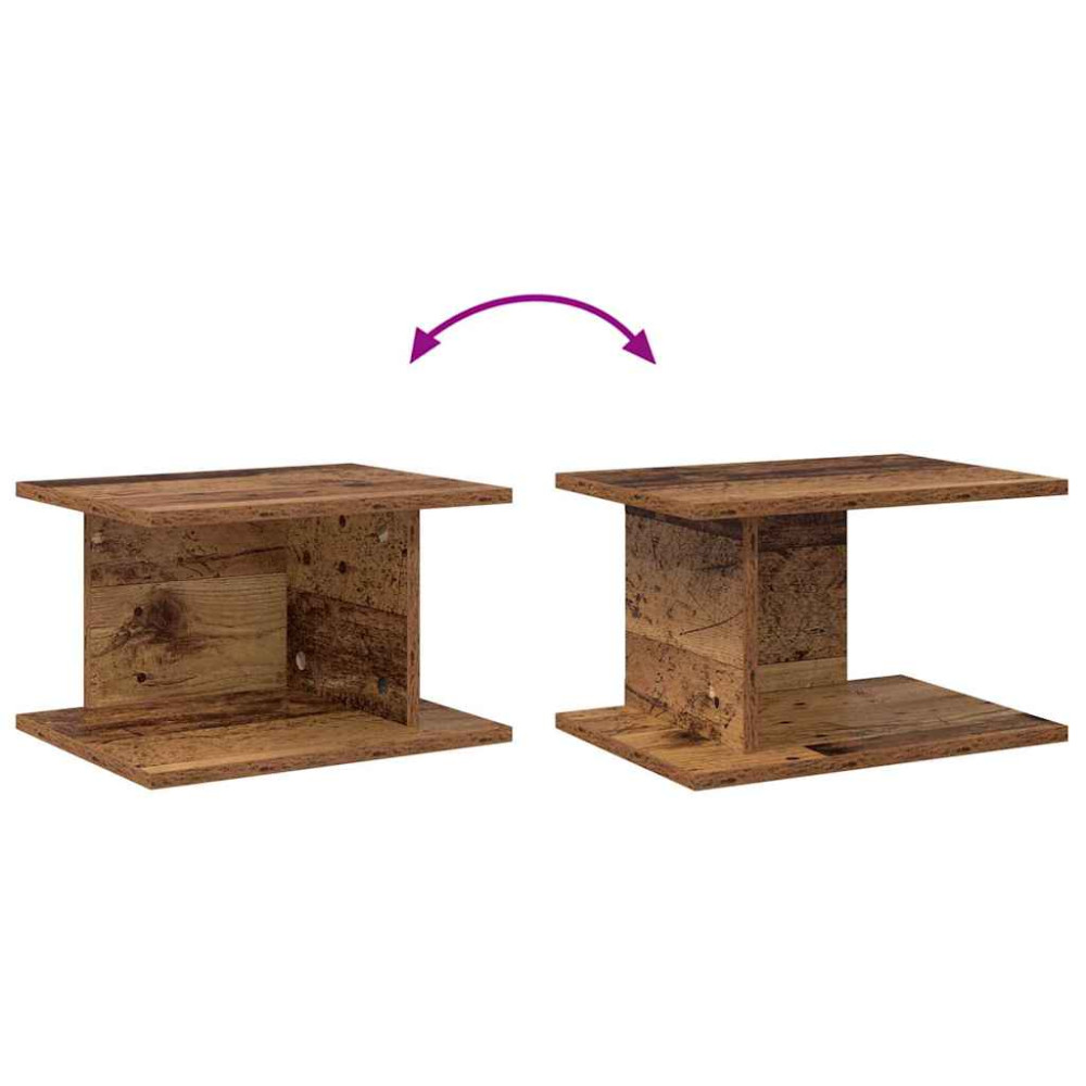 Produktbild för Sängbord 2 pcs Gammalt trä 40 x 30 x 25 cm Konstruerat trä
