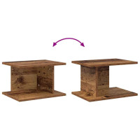 Produktbild för Sängbord 2 pcs Gammalt trä 40 x 30 x 25 cm Konstruerat trä