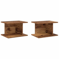 Produktbild för Sängbord 2 pcs Gammalt trä 40 x 30 x 25 cm Konstruerat trä