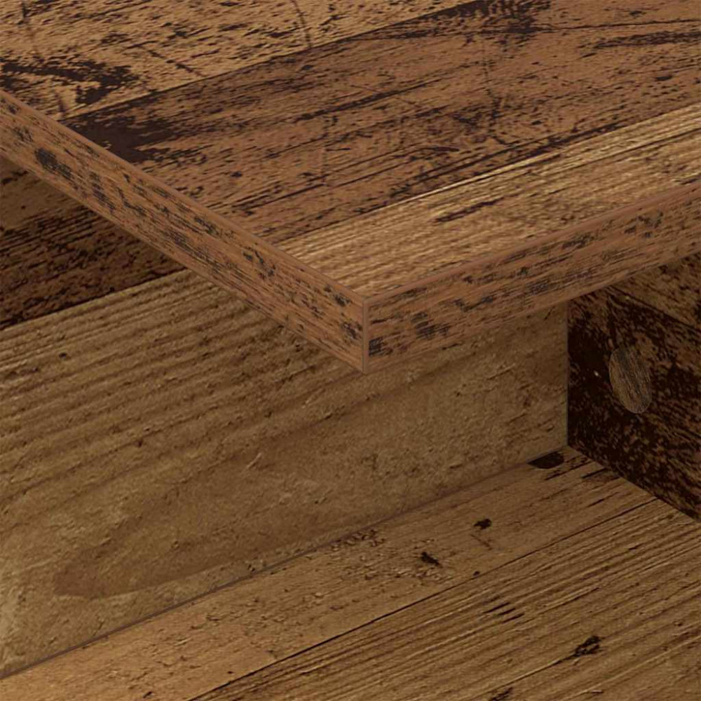 Produktbild för Sängbord 2 pcs Gammalt trä 40 x 30 x 25 cm Konstruerat trä
