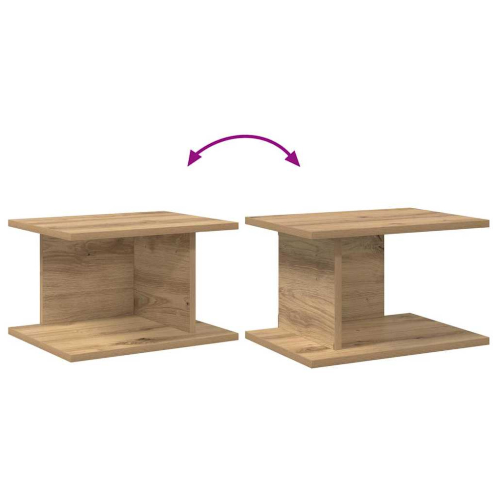 Produktbild för Sängbord 2 pcs Artisan Ek 40 x 30 x 25 cm Konstruerat trä