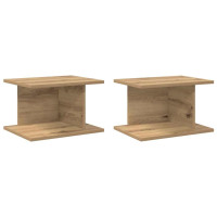 Produktbild för Sängbord 2 pcs Artisan Ek 40 x 30 x 25 cm Konstruerat trä