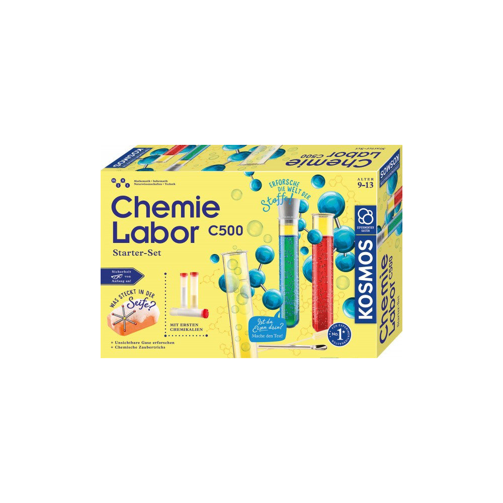Produktbild för Kosmos Chemie labor C 500, Experimentsats, Kemi, 9 År, Multi...