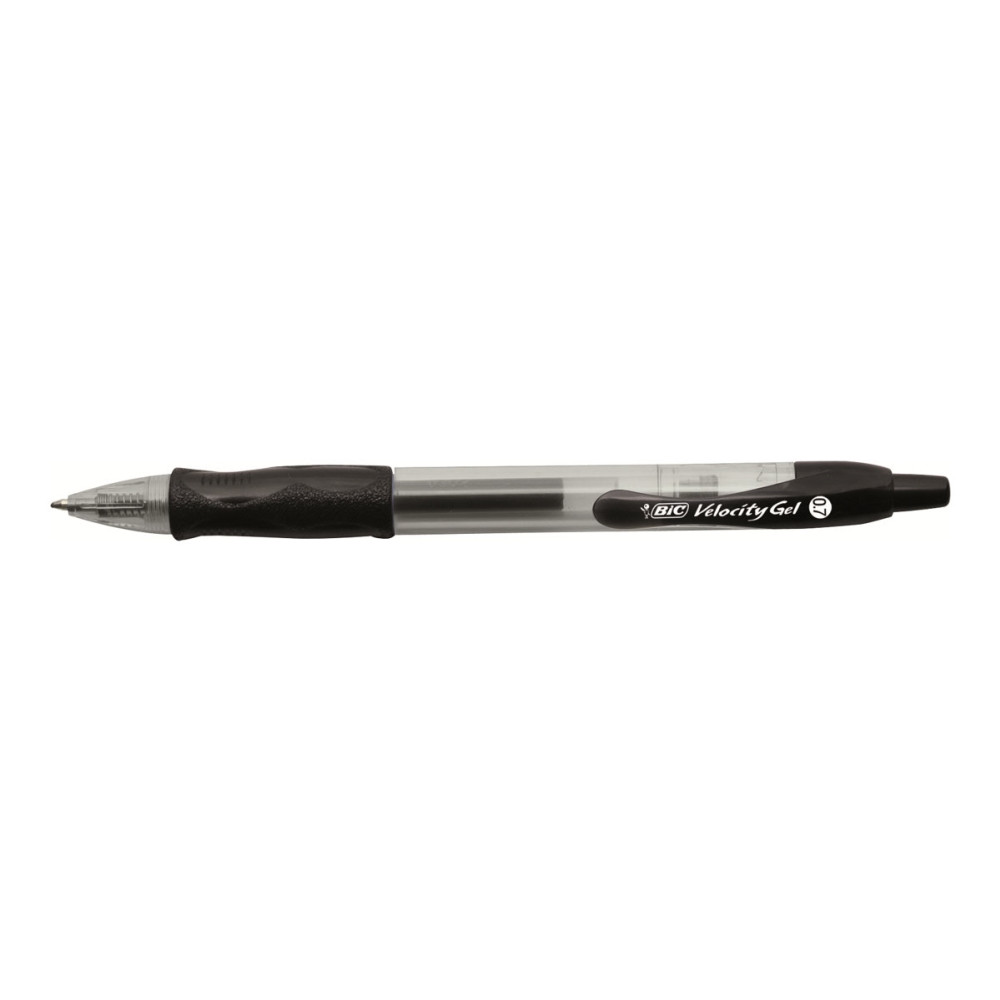 Produktbild för BIC VELOCITY - rollerball-penna - svart (paket om 12)