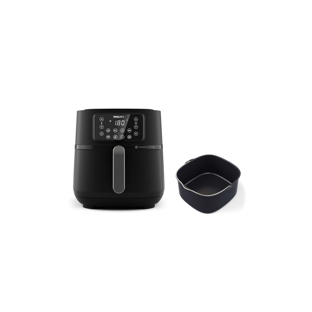 Produktbild för Philips 5000 Series HD9285 XXL Connected - varmluftsfritös - mörkt silver/svart