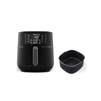 Produktbild för Philips 5000 Series HD9285 XXL Connected - varmluftsfritös - mörkt silver/svart