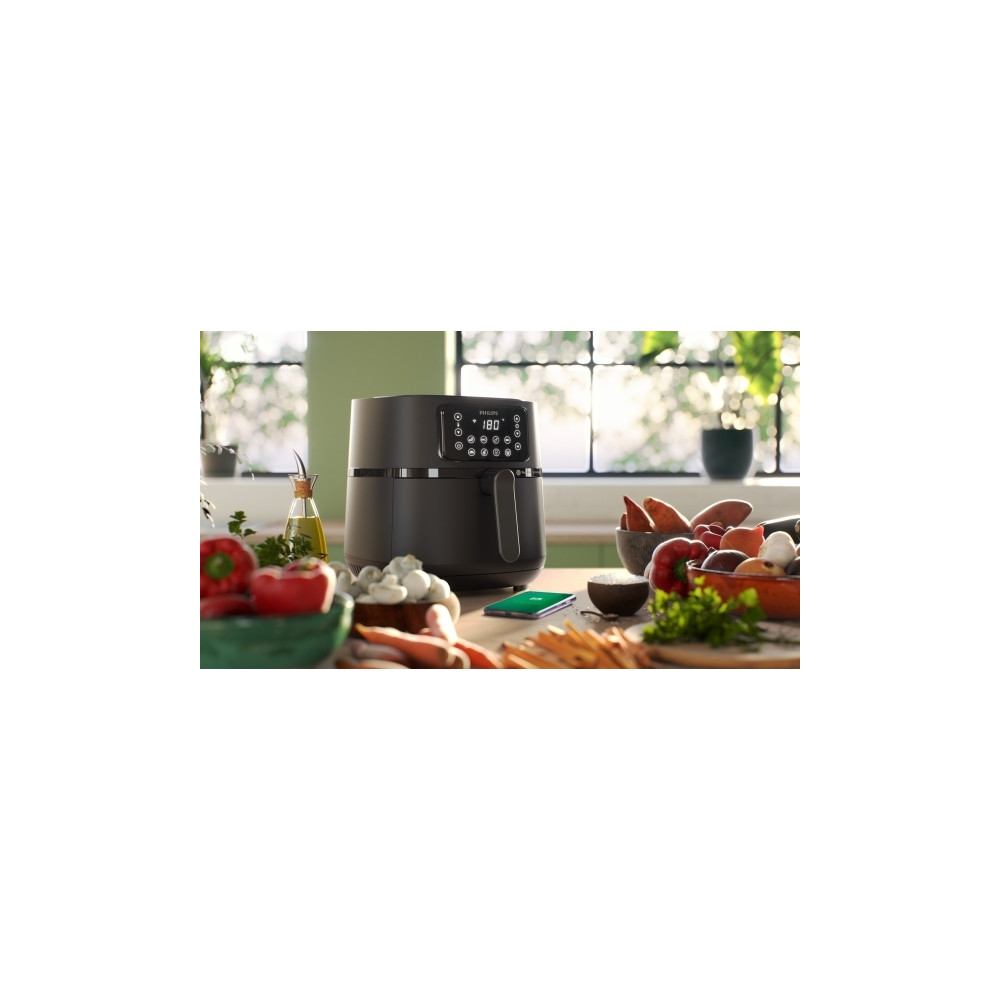 Produktbild för Philips 5000 Series HD9285 XXL Connected - varmluftsfritös - mörkt silver/svart