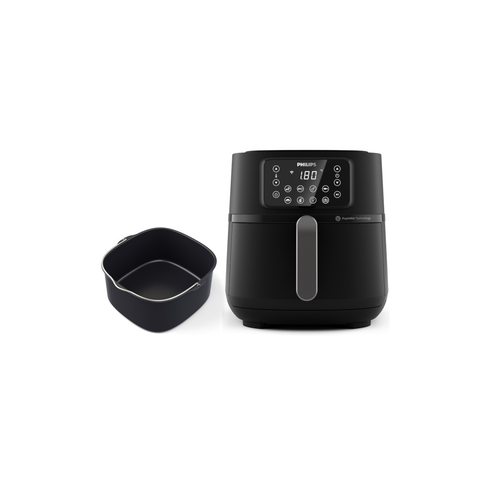 Produktbild för Philips 5000 Series HD9285 XXL Connected - varmluftsfritös - mörkt silver/svart