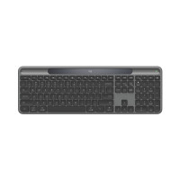 Produktbild för Logitech Signature Slim Solar+ K980 for Business - tangentbord full size - QWERTY - USA, internationellt - grafit Inmatningsenhet