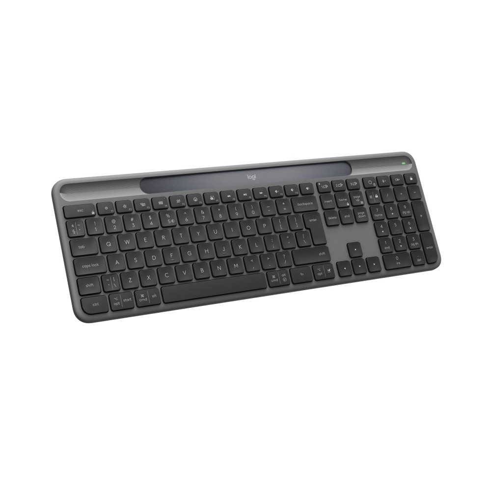 Produktbild för Logitech Signature Slim Solar+ K980 for Business - tangentbord full size - QWERTY - USA, internationellt - grafit Inmatningsenhet
