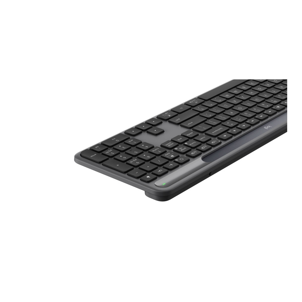 Produktbild för Logitech Signature Slim Solar+ K980 for Business - tangentbord full size - QWERTY - USA, internationellt - grafit Inmatningsenhet